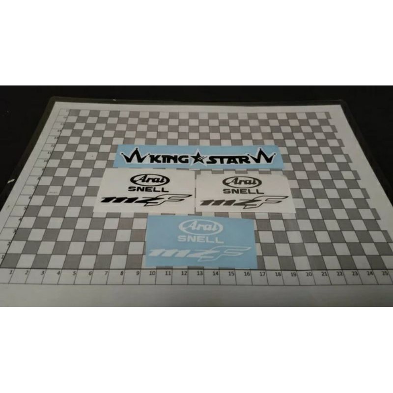 

stiker ARAI SNELL MZF