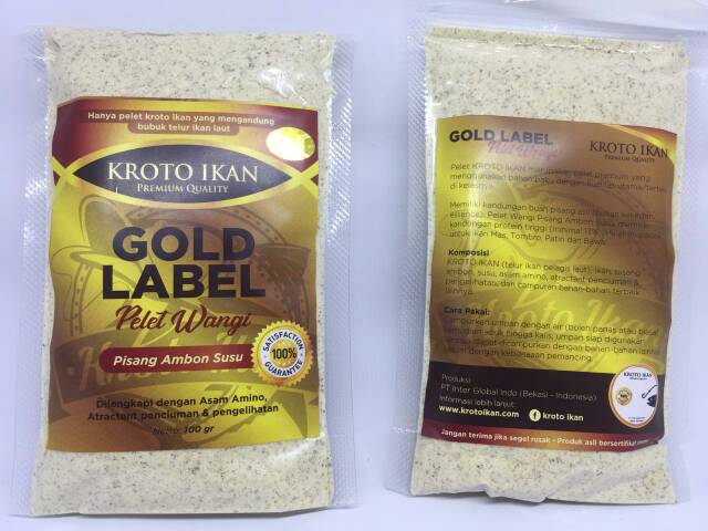 Pelet Wangi PISANG AMBON SUSU - Gold Label dr Kroto Ikan