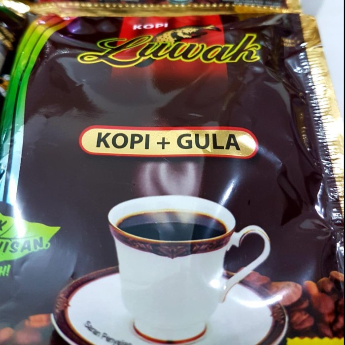 

Kopi LUWAK Kopi Hitam 6+3Sachet Kopi + Gula