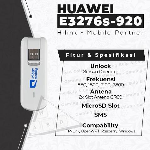 Modem USB 4G Huawei E3276 - Bonus Kartu SMARTFREN