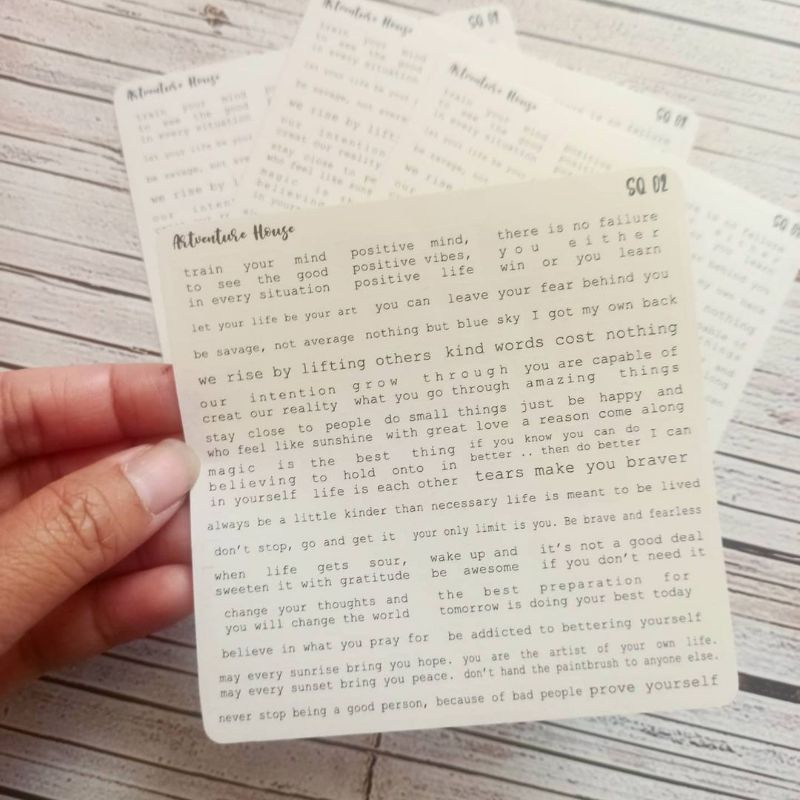 

STICKER JOURNAL BUJO SQ02