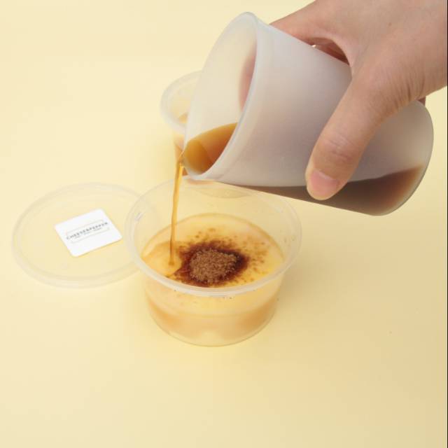 

Custard pudding brown sugar lembut dan enak isi 4 cup
