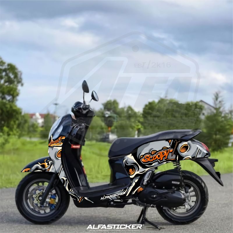 Decal Scoopy New 2021 Sticker SCOOPYI Full Body Look Keren