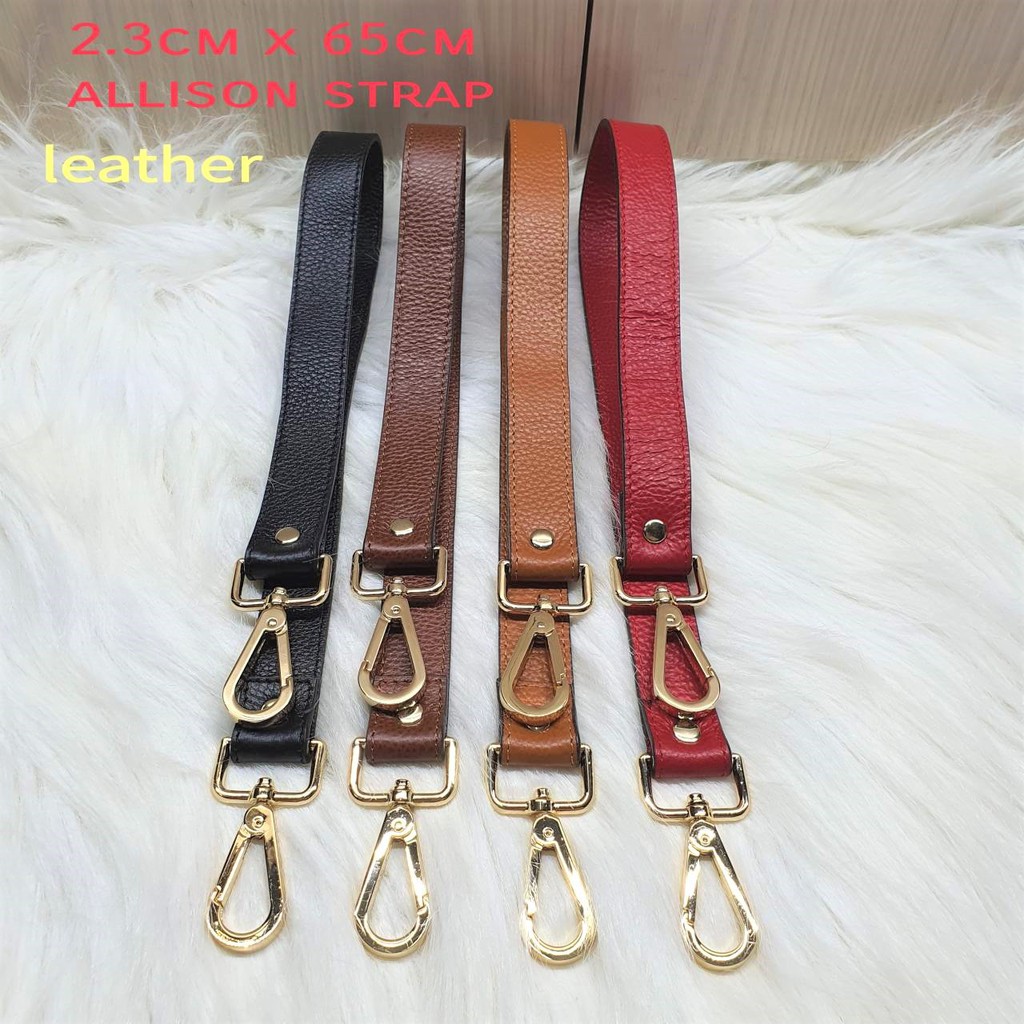 bagstrap slim 2.3 cm Leather tali tas pendek strap tas  allison panjang 65 cm