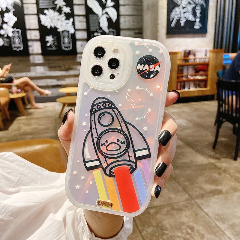 Case Desain Print Rocket Constallation Untuk IPhone 12 13 11 Pro Max X Xs Max Xr Erfd