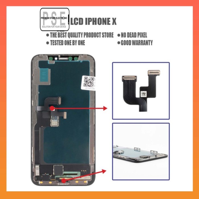 LCD TOUCHSCREEN FULLSET IP X OLED ORIGINAL SUPER GARANSI 1 BULAN