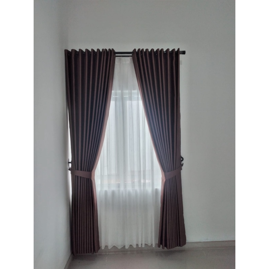 Gorden Bahan Blackout Import Mewah Istimewa 1 Set Uk 250 x 200