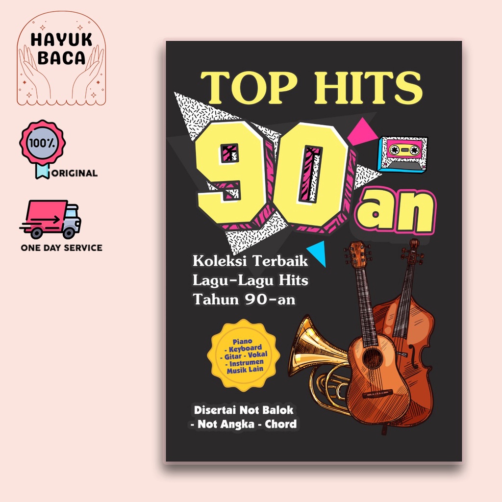 Jual BUKU LAGU : TOP HITS 90-AN: KOLEKSI TERBAIK LAGU-LAGU HITS TAHUN