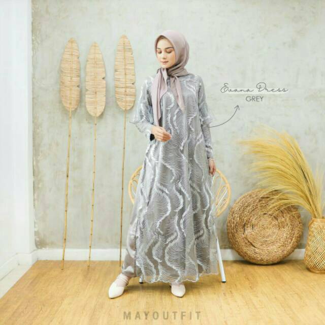 EVANA DRESS by MAYOUTFIT GREY