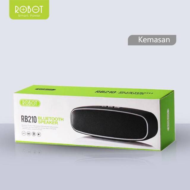 Speaker Bluetooth  Robot RB210 RB 210 Portable Wireless Super Bass Mini Stereo Original Garansi 1 Th