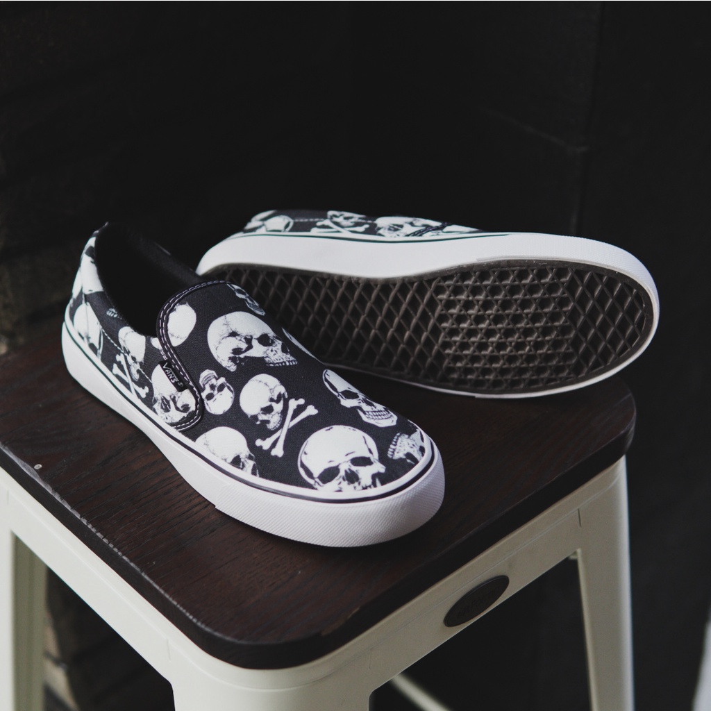 Bisa cod SEPATU PRIA VANS SLIP ON MOTIF  SEPATU SLOP SIZE 39-40-41-43 TERMURAH