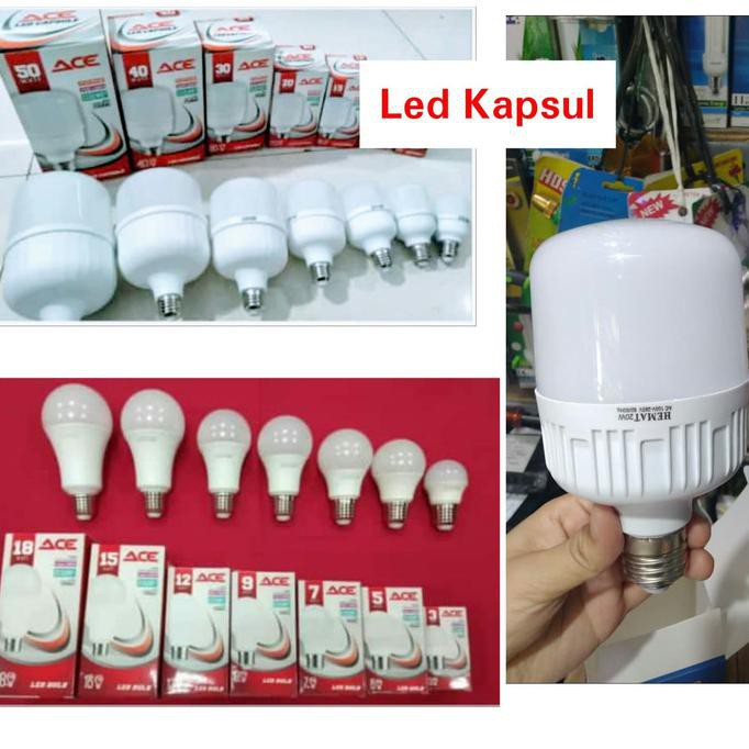 lampu 50 watt led kapsul Ace garansi 1 tahun / led kapsul 50 watt ratele992 Ayo Order