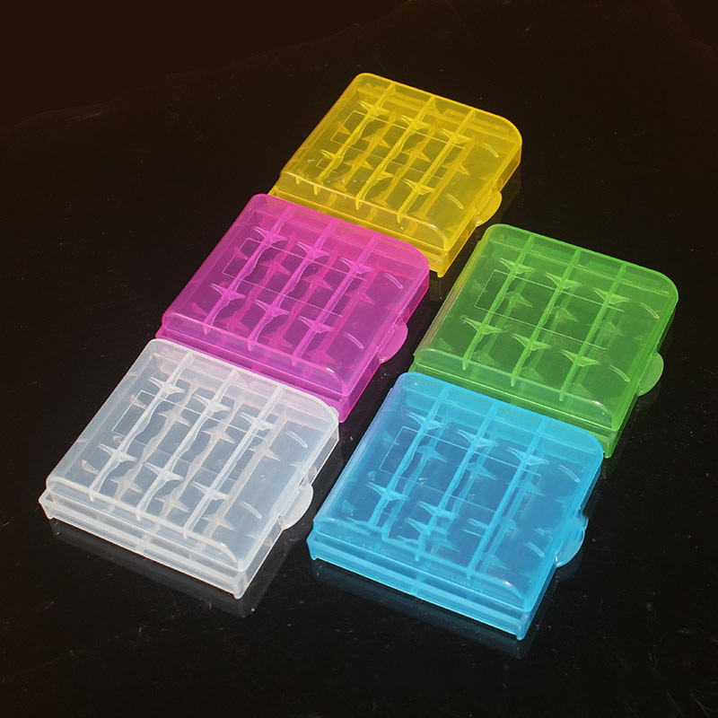 {LUCKID}Hard Plastic Battery Storage Boxes Case Holder for Waterproof Cases