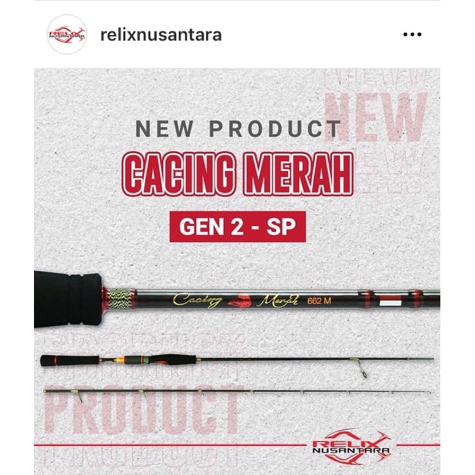 Joran Cacing Merah Gen 2 SP Relix Nusantara