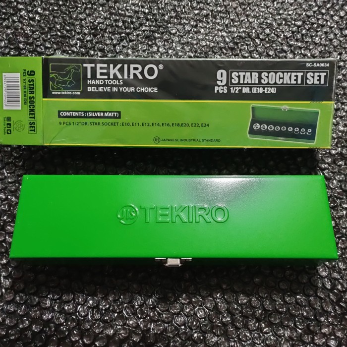 Mata Sok Bintang Set 9 Pcs TEKIRO ' Kunci Sok Belimbing Set TEKIRO