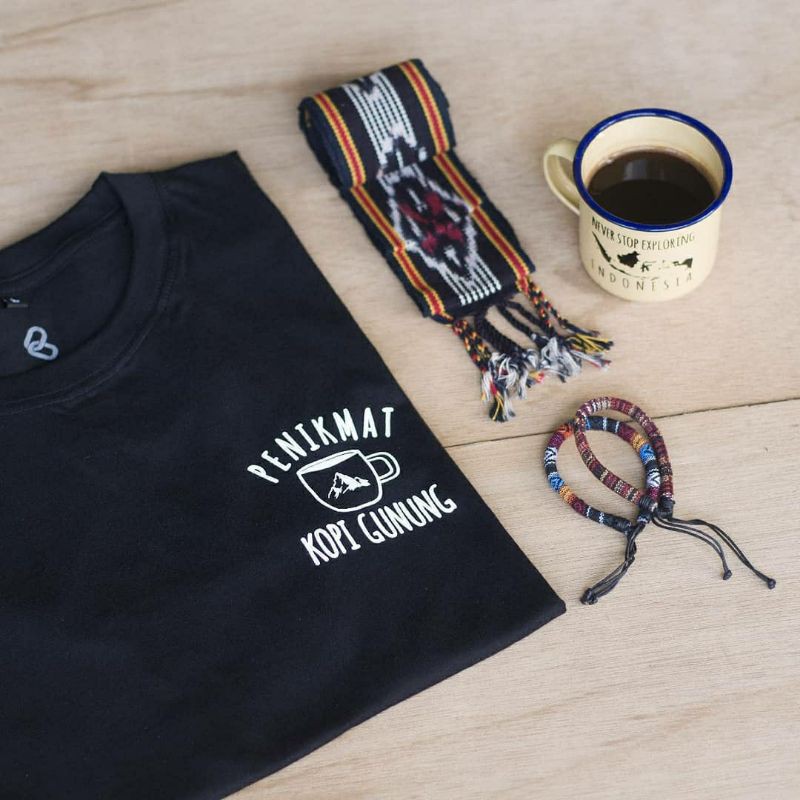 Penikmat Kopi Kaos Traveler Gunung Pendaki