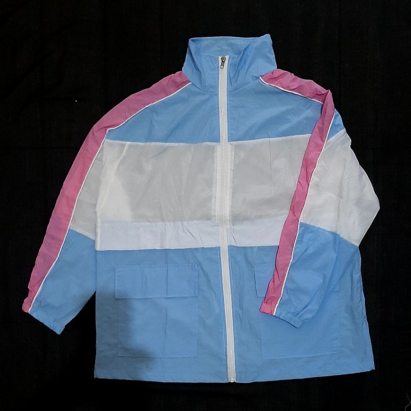 Jaket parasut Anti UV/Jaket Sport/Sepeda/Running/Jaket Summer Sport Semi Transparan Korean Style