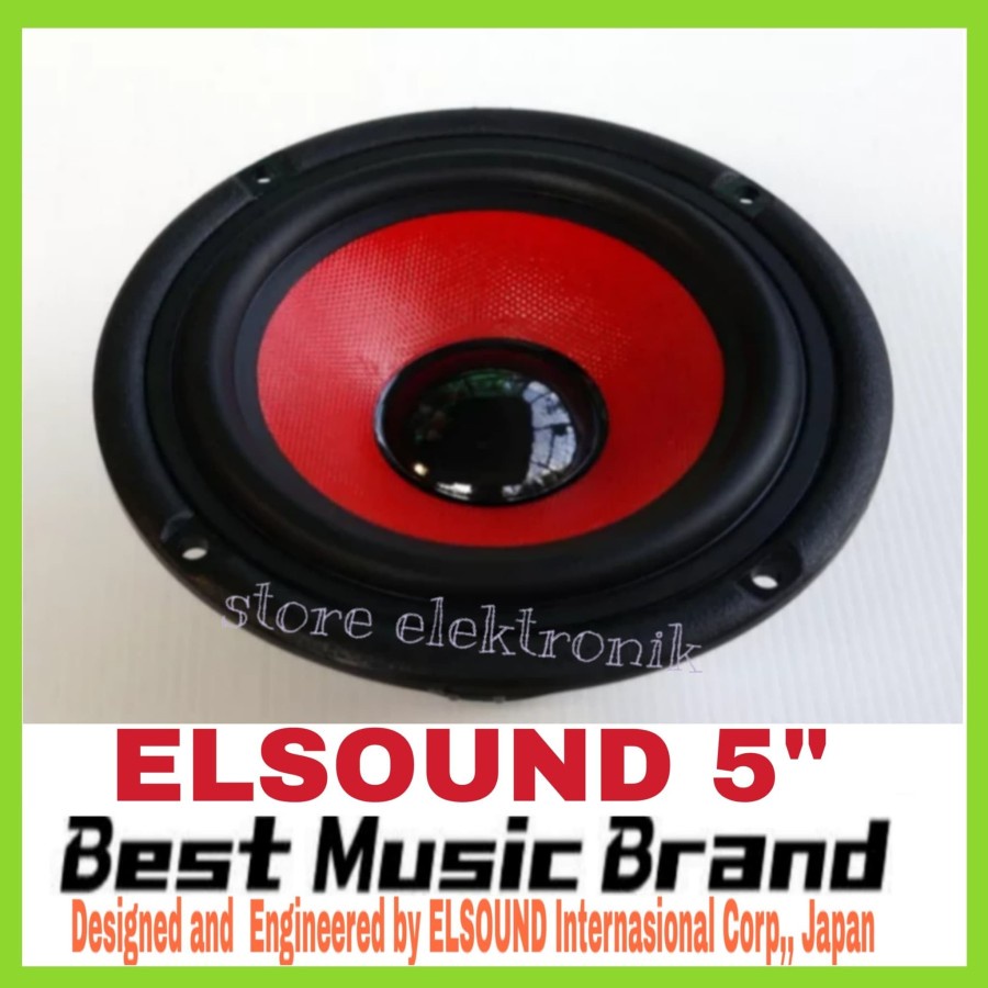 PROMO SPEAKER ELSOUND 5 INCH  casing plastik ORIGINAL