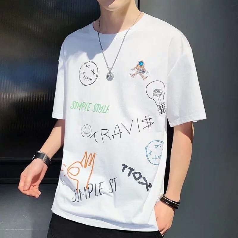 BISA COD ~ BAJU TRAVIS TERBARU-KAOS DISTRO KEREN PRIA LENGAN PENDEK TERBARU-KAOS PRIA KEKINIAN TERLARIS