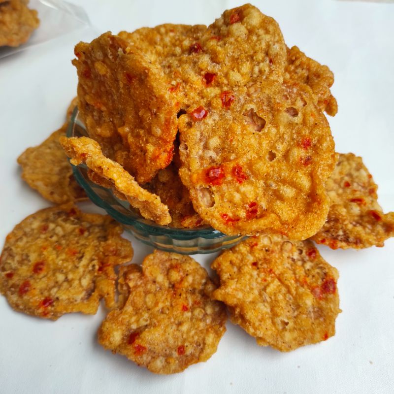 KRIPIK TEMPE BULAT PEDAS MANIS ORIGINAL 150 GRAM ENAK RENYAH