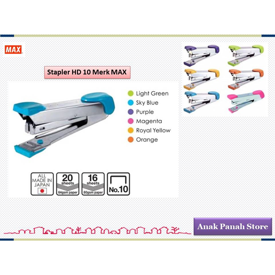 

Stapler Kecil HD 10 Merk MAX