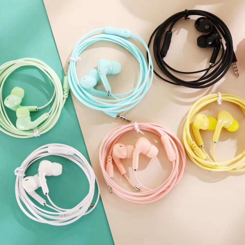 U28 Headset Earphone In-Ear Kabel Jack 3.5mm Universal Dengan Mic