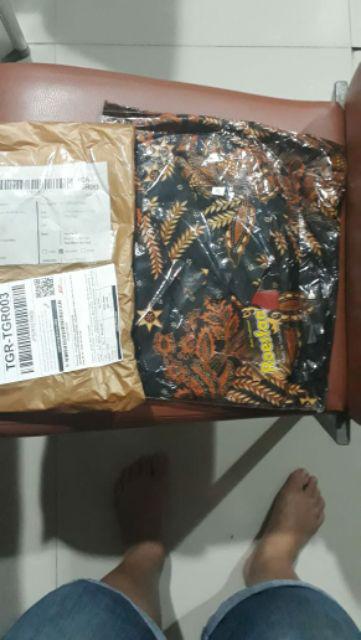 Kemeja Batik Pria Hem Cowok Ceker 112 Lengan Pendek Seragam Kantor Kerja Asli Solo Printing Katun