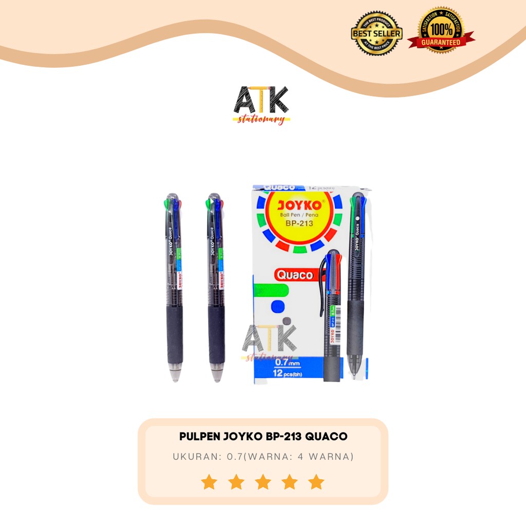 

Pulpen Joyko 4 Warna BP-213 Quaco atk