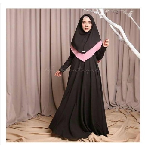 SET | Ranaya Gamis Syari Syar i asdf Murah Pakaian Wanita Atasan Musim Crepe Velvet HARGA TERMURAH