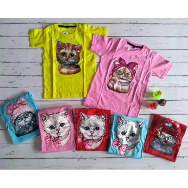 Kaos anak led musik 1-12 tahun lengan pendek cewek cowok bisa request karakter