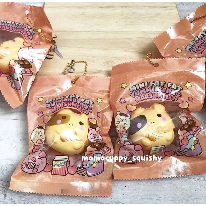 PROMO SQUISHY LICENSED KARAKTER mini fat fat roasted marshmelli (ORI)