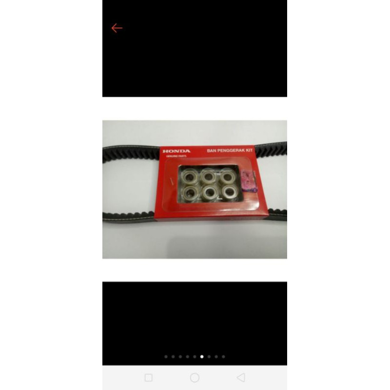 Vanbelt set roller BEAT FI KZL ORI ASLI AHM untuk HONDA spacy fi scoopy fi , vario