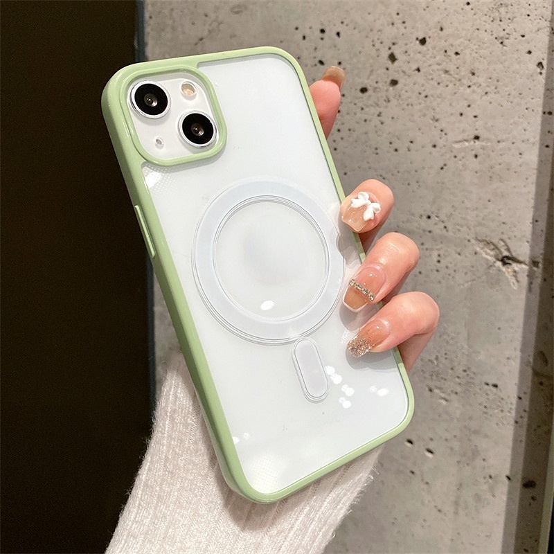 Case Magnetik Warna Permen Untuk IPhone 13 12 11 Pro X XR XS Max