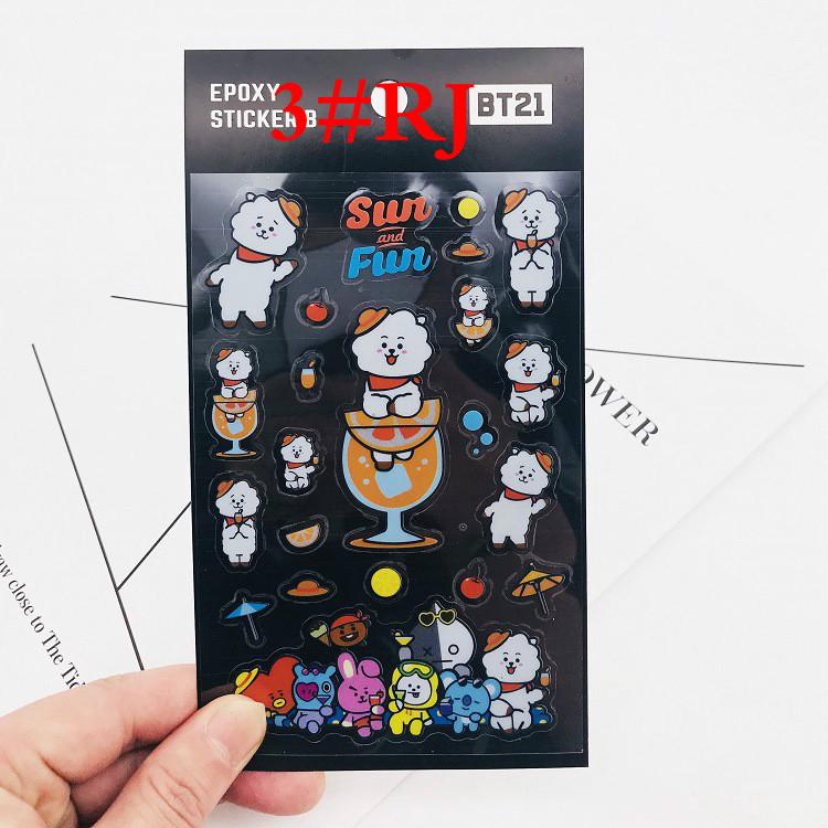  Bt21  Stiker  Dinding  KPOP Bahan PVC untuk Laptop Notebook 