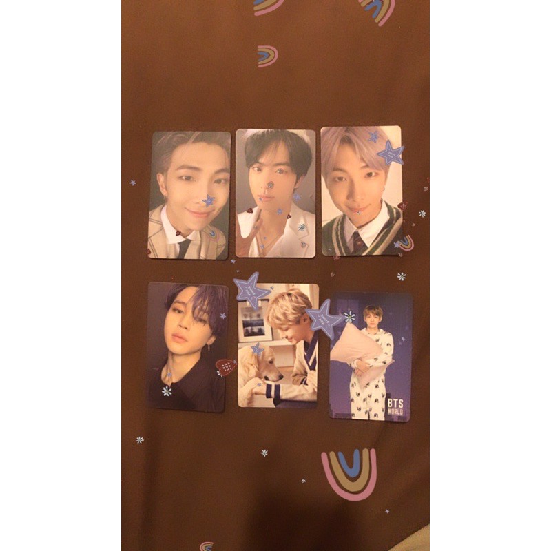 OFFICIAL MOTS 7 BTS WORLD photocard RM Jin Jhope Jimin Tae