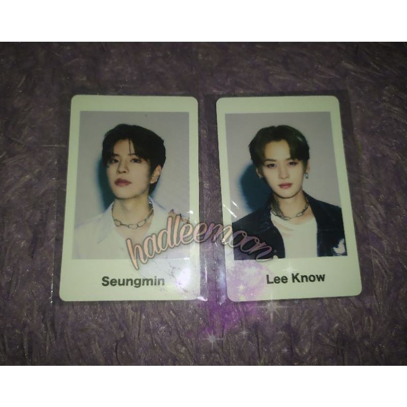 PC POLA Photocard MD Scars Sharing Stray Kids Hyunjin Lee Know Seungmin