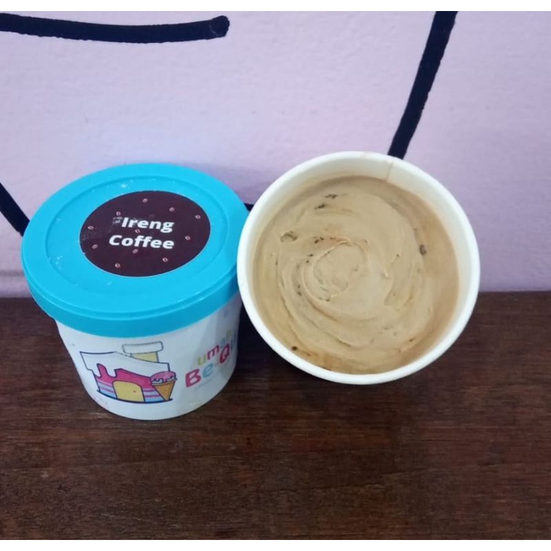 

Gelato Cup 4 Oz flavor Ireng Coffee