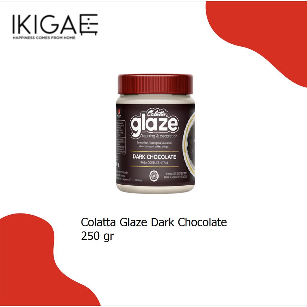 COLATTA GLAZE TOPPING AND DECORATION 250 GR ORIGINAL !!!