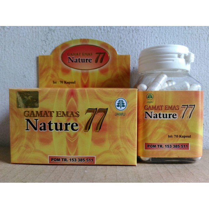 Kapsul Gamat Emas Nature 77 Jelly Gamat Gold G Isi 70 Kapsul Original Bpom Indonesia