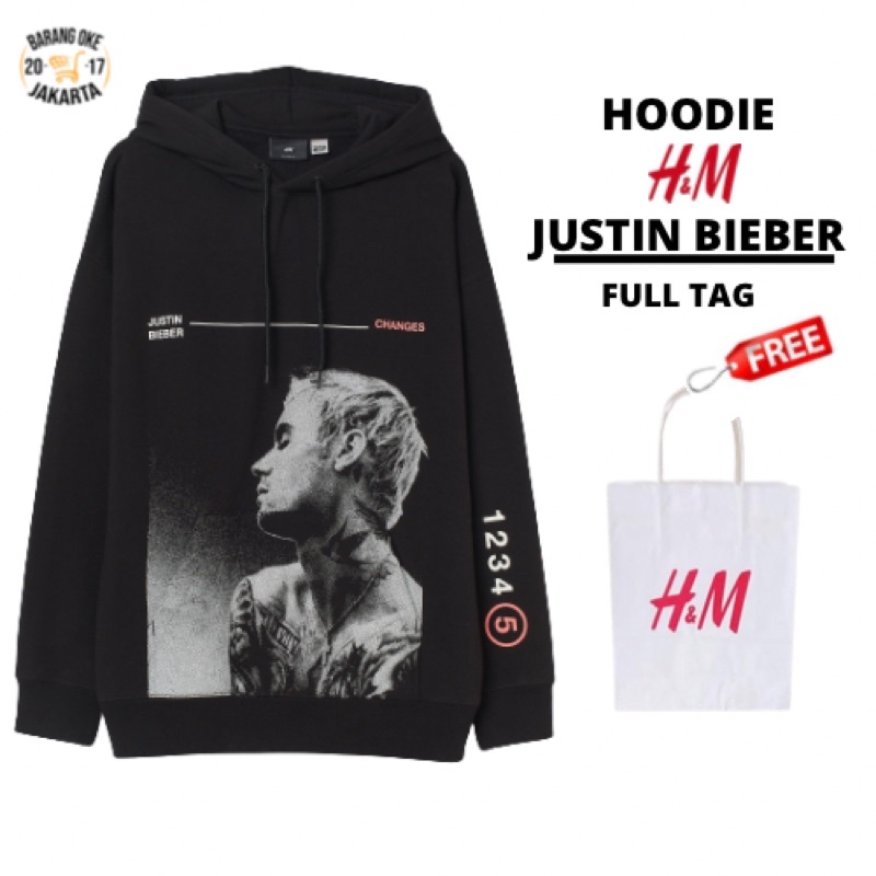 COD SALE 10.10 Hoodie Sweater Pria Wanita H&amp;M Justin Bieber Changes Unisex HnM Cowo cewe