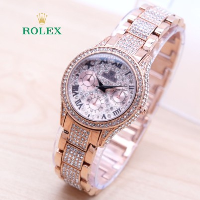 Jam Tangan Wanita Rolex Daytona Full Diamond