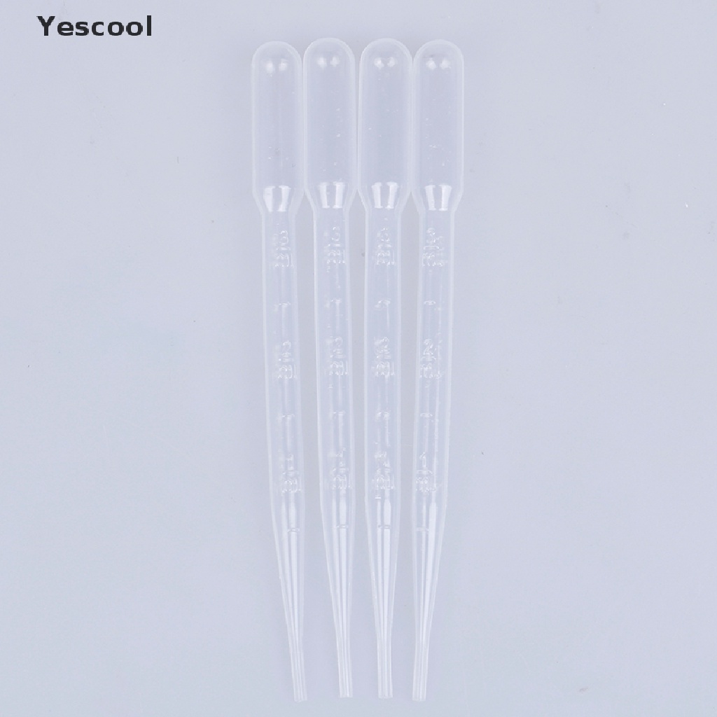 Yescool 4Pcs Pipet Tetes Cat Bahan Plastik Ukuran 3ml