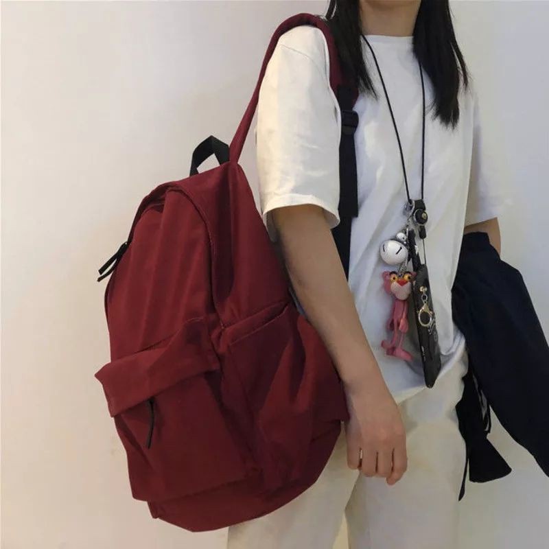 Tas Ransel Pria Wanita Tas Sekolah Tas Punggung Gendong pria Wanita Korea Style Tas Backpack Kerja Sekolah Kuliah Model Fashion