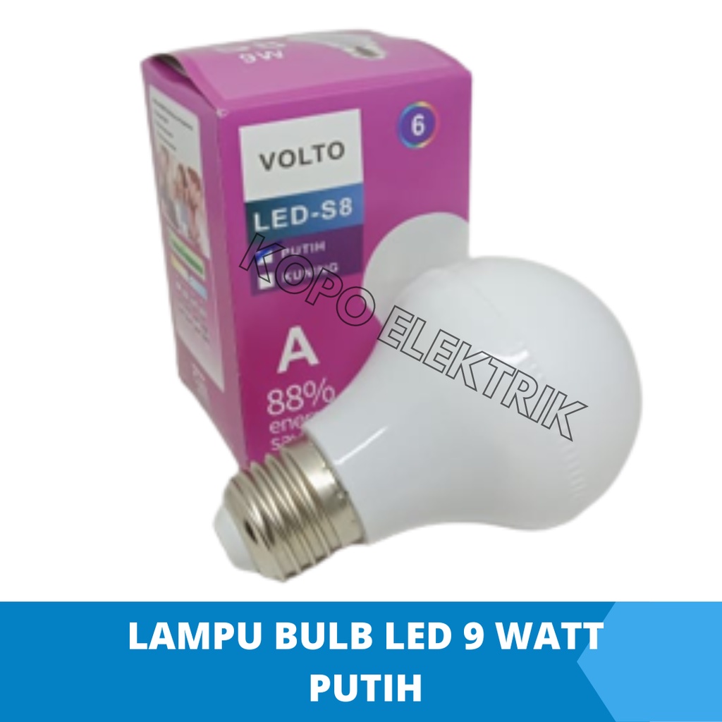 Lampu Led 9 Watt Bulb Murah - Putih