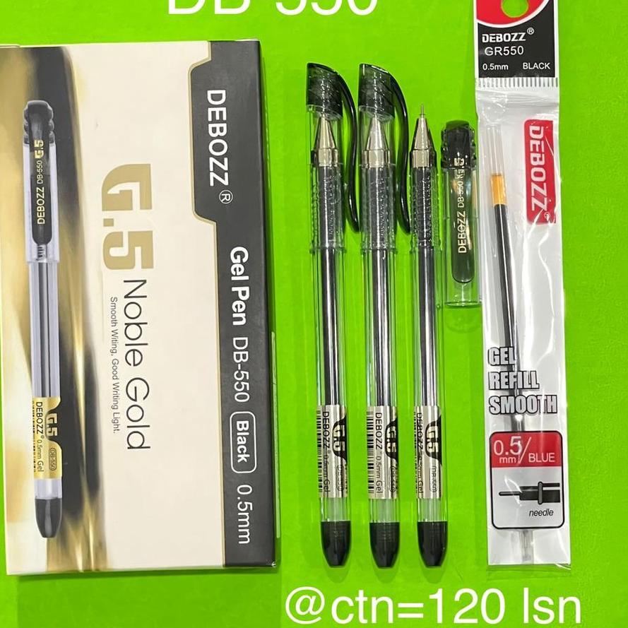 

Terjangkau - 1 Lusin/ 12 Pcs/ Bolpen Pulpen/ Pena Gel Debozz DB-530 550/ 1 Box Isi 24 Refill/ Isi Ulang GR 530 GR530 0.7 ✓