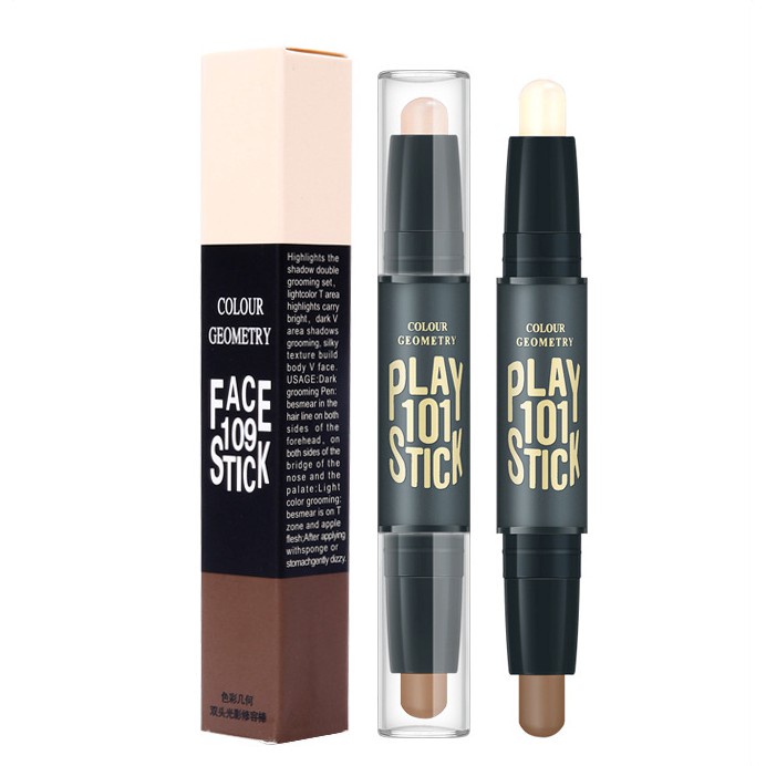 LAMEILA Play Stick Contour 109 Colour Geometry Rumah Cantik 354 Lameila Contour Stick Bronzer Highlighter Original Import Berkualitas LM-1002 / LM1002 / LM 1002