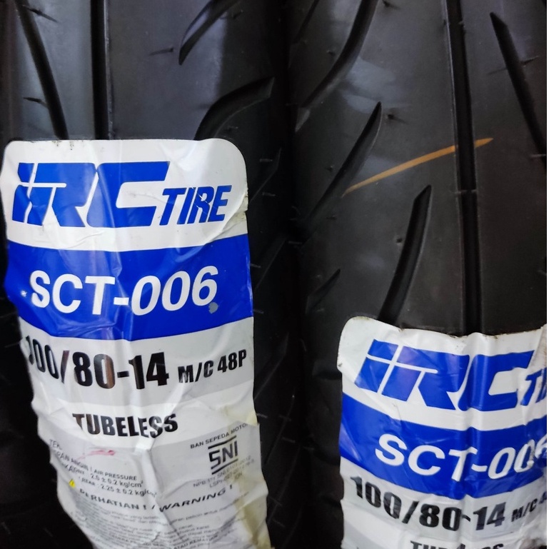 Ban Luar IRC Ring 14 100/80 Tubeless - Ban Depan PCX - Ban V150 Belakang