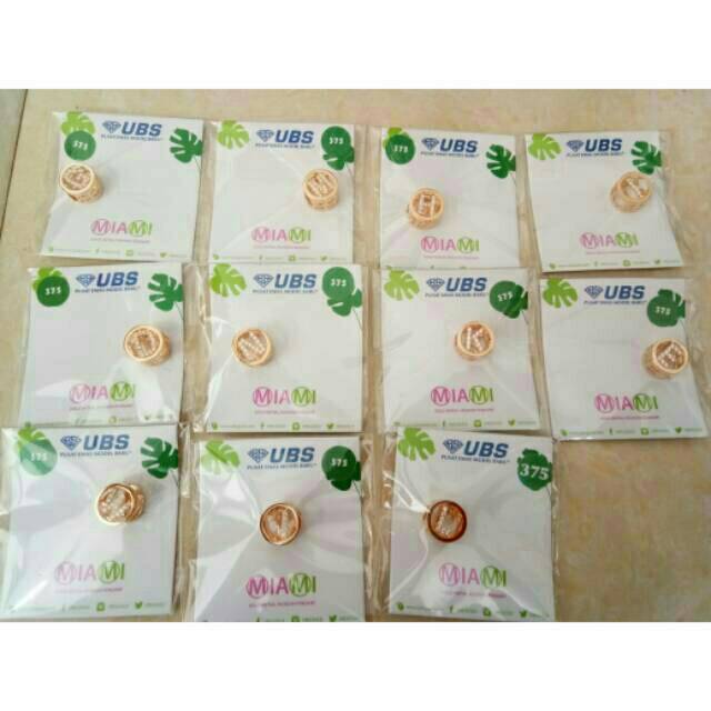 Gelang Charm huruf miami kadar UBS375 bisa untuk gelang tali