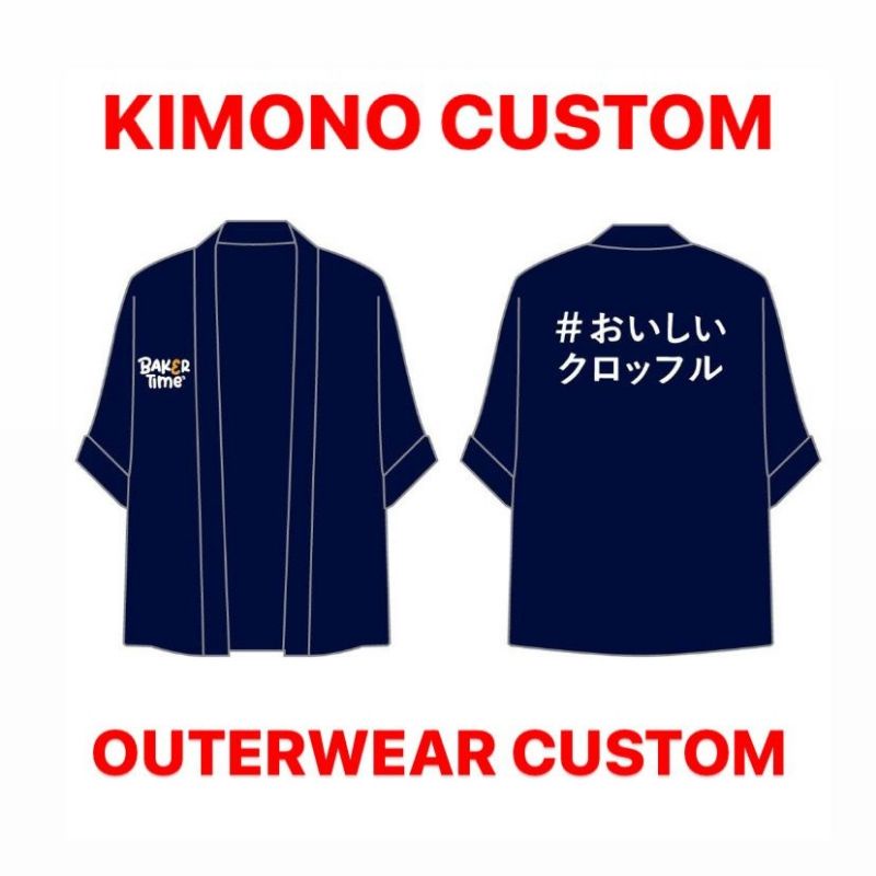 MULAI STD Jasa Jahit Konveksi Jaket Kimono Outer Sablon Bordir Custom