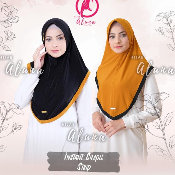 Instant Simple Strip Hijab Aluna Official ▪ CBT.25Au22ᴳ
